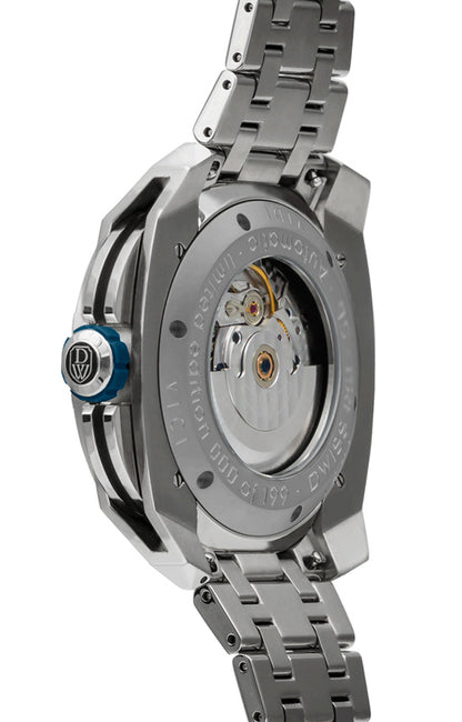 RC1-SL-Automatic w/ bracelet- design awarded automatic swiss made watch with DWISS mysterious time display