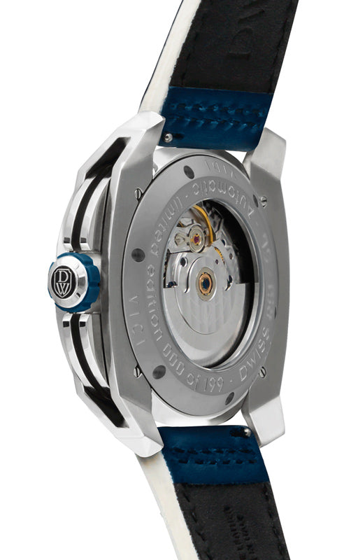 RC1-SL-Automatic w/ Strap- design awarded automatic swiss made watch with DWISS mysterious time display