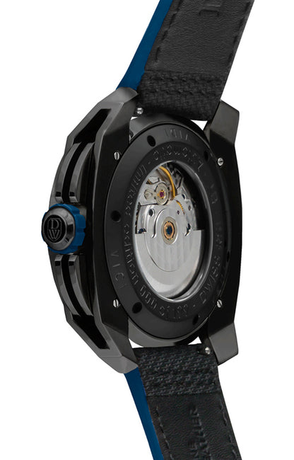DWISS RS1-BL-Automatic - Limited Edition, Design Awarded Luxury Swiss Made Watches With Innovative Time Reading Systems