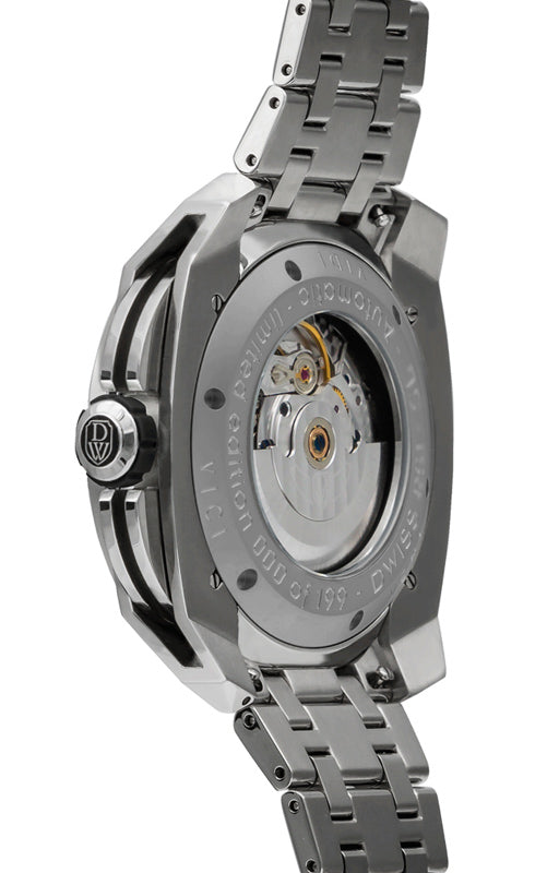 RC1-SW-Automatic w/ bracelet- design awarded automatic swiss made watch with DWISS mysterious time display